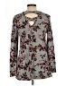 Iz Byer Gray Long Sleeve Blouse Size L - photo 2