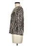 Rebecca Malone Animal Print Ivory 3/4 Sleeve Top Size M - photo 5