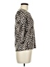 Rebecca Malone Animal Print Ivory 3/4 Sleeve Top Size M - photo 4
