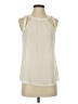 Express Outlet 100% Polyester Ivory Sleeveless Blouse Size S - photo 1