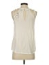 Express Outlet 100% Polyester Ivory Sleeveless Blouse Size S - photo 2