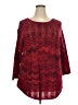GNW Chevron-herringbone Red Pullover Sweater Size 2X - photo 1