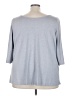 Lane Bryant Outlet Gray 3/4 Sleeve Top Size 22 - 24 Plus - photo 2