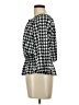 Ronnie Salloway Houndstooth Black 3/4 Sleeve Blouse Size L - photo 5