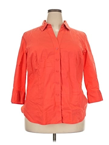 Worthington 3/4 Sleeve Button-Down Shirt (view 1)