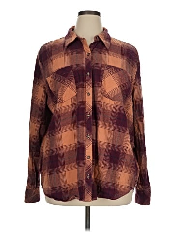 Natural Reflections Long Sleeve Button-Down Shirt (view 1)