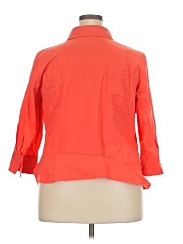 Worthington 3/4 Sleeve Button-Down Shirt (view 2)