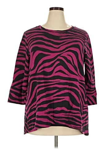 Zenergy by Chico's 3/4 Sleeve T-Shirt (view 1)