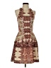Mossimo Print Brown Cocktail Dress Size XS - photo 1