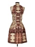 Mossimo Print Brown Cocktail Dress Size XS - photo 2