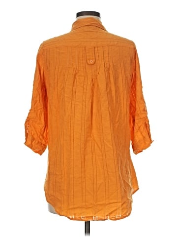 Connection 18 3/4 Sleeve Button-Down Shirt (view 2)