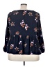 dip 100% Viscose Blue 3/4 Sleeve Blouse Size 3X - photo 2