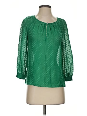 J.Crew 3/4 Sleeve Silk Top (view 1)