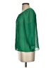 J.Crew Green 3/4 Sleeve Silk Top Size 00 - photo 5
