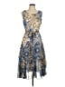 Robbie Bee 100% Polyester Paisley Blue Cocktail Dress Size 12 - photo 1