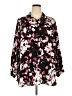 Apt. 9 Floral Black 3/4 Sleeve Blouse Size 2X - photo 1
