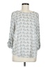 Pixley 100% Polyester Gray 3/4 Sleeve Blouse Size M - photo 1