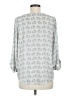 Pixley 100% Polyester Gray 3/4 Sleeve Blouse Size M - photo 2
