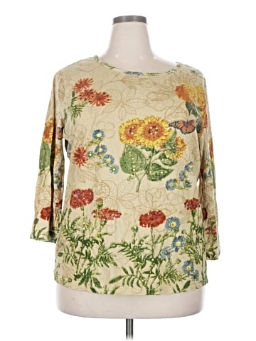 Collections etc. 3/4 Sleeve T-Shirt (view 1)