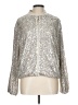 Ann Taylor LOFT Metallic Silver Jacket Size L - photo 1