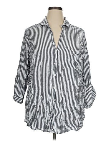 Velvet Heart 3/4 Sleeve Button-Down Shirt (view 1)