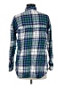 Old Navy 100% Cotton Plaid Blue Long Sleeve Button-Down Shirt Size M - photo 2