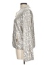 Ann Taylor LOFT Metallic Silver Jacket Size L - photo 5