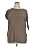 Worthington Brown Short Sleeve Blouse Size XL (tall) - photo 1