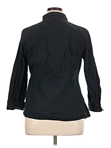 Zara 3/4 Sleeve Button-Down Shirt (view 2)