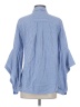 BCBGMAXAZRIA 100% Cotton Blue 3/4 Sleeve Button-Down Shirt Size S - photo 2