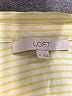 Ann Taylor LOFT Stripes Yellow Short Sleeve Blouse Size M - photo 7