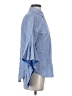 BCBGMAXAZRIA 100% Cotton Blue 3/4 Sleeve Button-Down Shirt Size S - photo 4
