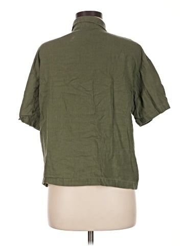 PopLinen Short Sleeve Button-Down Shirt (view 2)