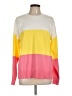 French Connection Color Block Yellow Pullover Sweater Size L - photo 1