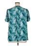 41Hawthorn 100% Polyester Teal Short Sleeve Blouse Size 1X - photo 2