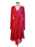 Bailey 44 100% Polyester Color Block Burgundy Cocktail Dress Size 4 - photo 1