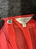 Ted Baker London 100% Polyester Orange Short Sleeve Blouse Size 6 (2) - photo 7