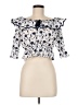 Zara Ivory Short Sleeve Blouse Size L - photo 1