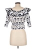 Zara Ivory Short Sleeve Blouse Size L - photo 2