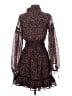 Topshop 100% Polyester Floral Black Cocktail Dress Size 2 - photo 2