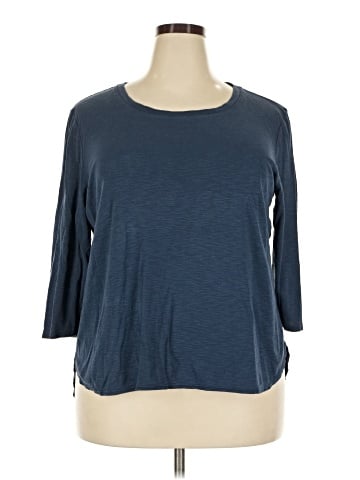 KIRKLAND Signature 3/4 Sleeve T-Shirt (view 1)