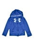 Under Armour 100% Polyester Blue Zip Up Hoodie Size 7 - photo 1