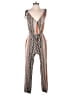 BCBGeneration Chevron-herringbone Brown Jumpsuit Size XXS - photo 1