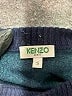 Kenzo Color Block Teal Turtleneck Sweater Size S - photo 7