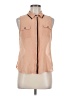 Mine 100% Polyester Tan Sleeveless Blouse Size M - photo 1