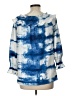 Alberto Makali Blue 3/4 Sleeve Blouse Size L - photo 2