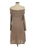 Maurices Solid Brown Tan Casual Dress Size L - photo 2