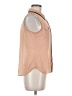Mine 100% Polyester Tan Sleeveless Blouse Size M - photo 4