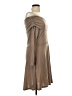 Maurices Solid Brown Tan Casual Dress Size L - photo 4
