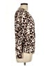 Tahari Animal Print Brown Long Sleeve Blouse Size L - photo 4